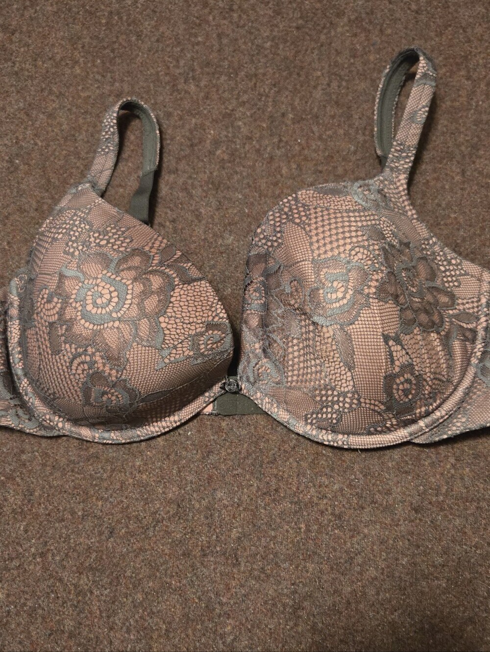 Lilyette Bra In Mauve And Pink Lace 40D Lined And Wired